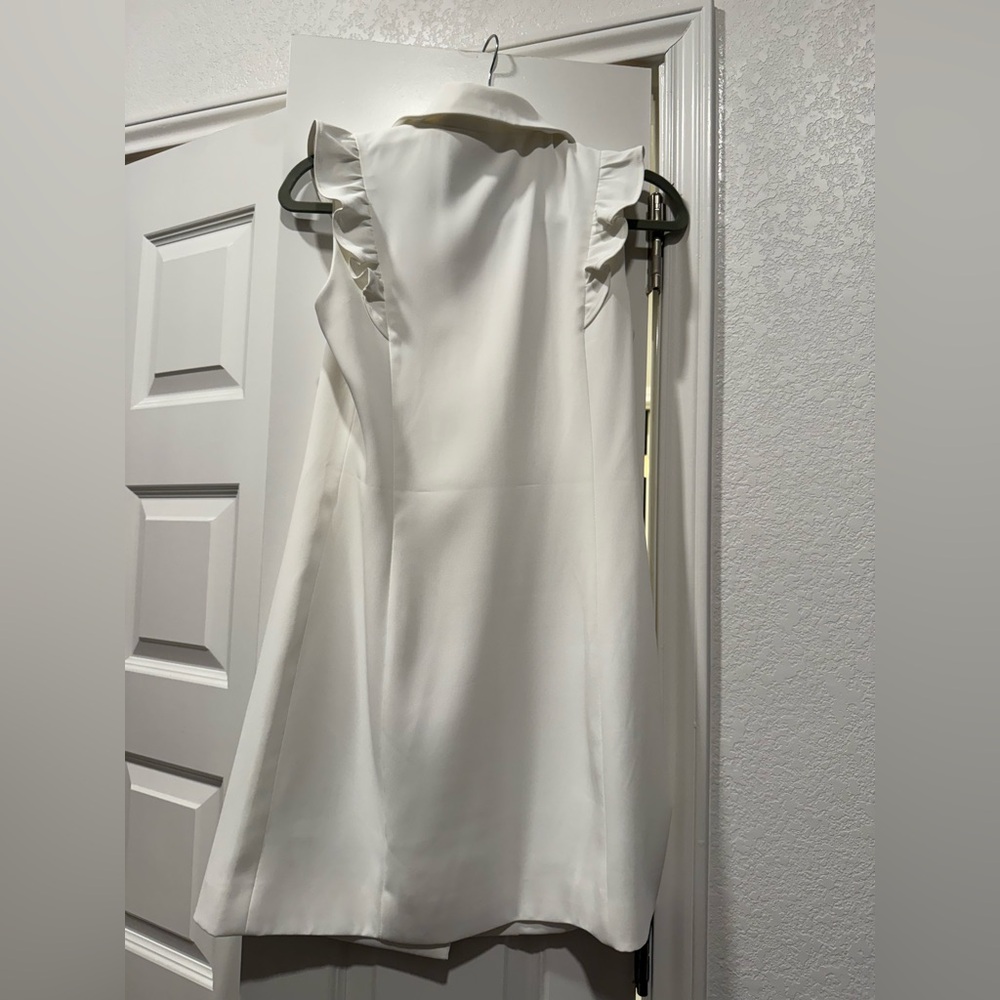 Adelyn Rae White Ruffled Mini Dress - Picture 2 of 6